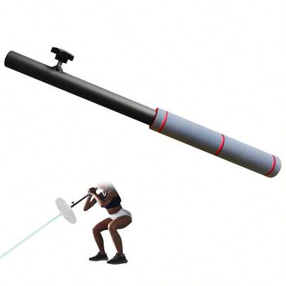 Home Gym Landmine Attachment Handle With Foam Grip, Straight Bar For Single Arm Rowing & Shoulder Press Strength Training Equipment