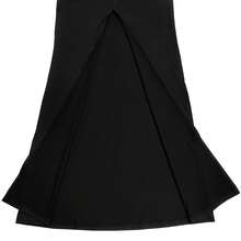Vestido sexy de encaje para mujer, vestido formal con abertura alta, vestido largo sin mangas de Body ceñido y transparente, perfecto para fiestas, citas y ocasiones, fiesta de boda, negro - Negro - Ver 10