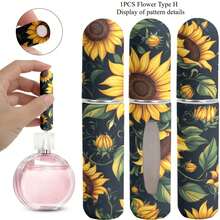 Chai xịt nước hoa mini 5ml cầm tay, có thể đổ đầy lại từ đáy, họa tiết hoa và bướm trang nhã, chống rò rỉ, vật dụng làm đẹp thiết yếu cho phái nữ, phụ kiện nước hoa cao cấp phù hợp cho túi xách và du lịch, món quà lý tưởng cho việc chăm sóc bản thân của phụ nữ. - Một kích cỡ phù hợp cho tất cả - Xem 4