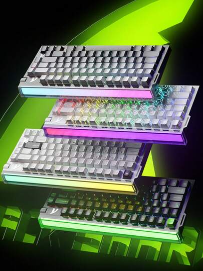 R85HE Mechanical Keyboard With Lighting Box, Wired RGB, Low Latency For E-Sports