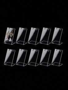 1/2/3/6 chiếc giá đỡ trưng bày trang sức trong suốt dành cho bông tai và khuyên tai, thích hợp cho mùa tựu trường. - Nhiều màu - Xem 7