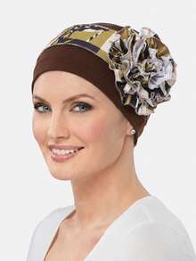 1 chiếc khăn trùm đầu xếp ly bên hông dành cho nữ, mũ cho người hóa trị, mũ bà bầu, mũ chăm sóc tóc, thích hợp sử dụng hàng ngày. - Nhiều màu - Xem 9