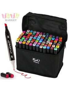 Incluye un juego de 24/48/60/80/120/168 lápices dobles. Las puntas ofrecen diferentes grosores para dibujar y colorear, ideales para arte, aprendizaje de dibujo, o como un regalo para familiares. - Multicolor - Ver 17