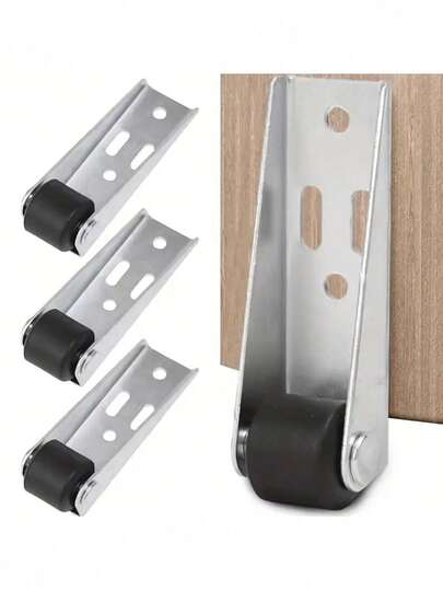 2/4/6/8个金属家具脚轮，静音微型滑动轮，用于门支撑和横向移动，家具搬运器，现代家具配件，易于安装的支架，家具滑轨