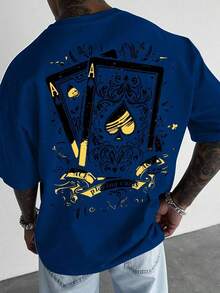 Nuevos productos de moda muy populares: Camiseta negra de manga corta con estampado de ojos y letras de Manfinity Roughcore para hombre, estilo casual y de uso diario, para verano. - Blanco 2 - Ver 15