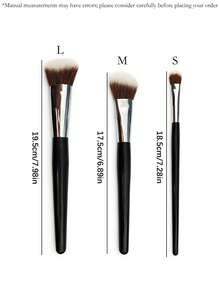 3件套化妆刷套装 - 采用柔软纤维材质，方便携带，是旅行必备品。包含粉底刷、遮瑕刷、腮红刷、修容刷、古铜粉刷、散粉刷及其他多功能刷具。 - 彩色 - 查看 11