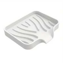 Brodark 1 khay đựng xà phòng chất lượng cao: Khay đựng xà phòng bằng silicon mềm, dễ vệ sinh, dùng cho vòi sen, phòng tắm, nhà bếp và bồn tắm, giúp giữ xà phòng khô ráo và kéo dài tuổi thọ xà phòng, có các màu Xanh lá cây/Hồng/Xám/Đen/Trắng. - Nhiều màu - Xem 13