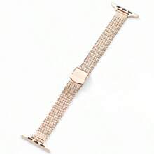 麦穗网状磁扣表带，不锈钢女士表带 - 銀色[雙保卡扣] - 查看 8