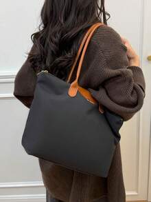 New Arrival Large Capacity Minimalist Fashion Tote Bag, Commuter Handbag With Shoulder Strap For Men - Multicolor - View 13