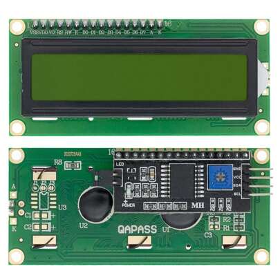 ódulo de pantalla LCD1602 I2C pantalla azul verde 5V PCF8574 adaptador IIC Llate para SFFT