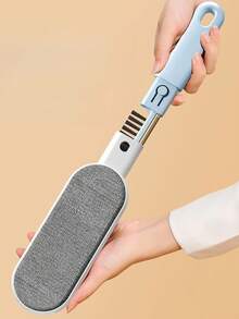 1pc Reusable Dust Cleaning Brush, Double-Sided Pet Hair Remover, Manual Static Hair Removal Brush, Suitable For Cats, Clothes, Sofa, Furniture, Bedding, Carpets, Durable Polypropylene Material, No Power Required - Multicolor - View 6