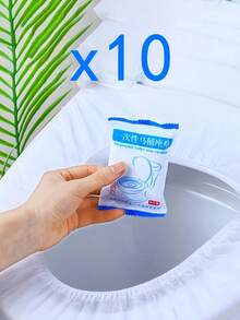 1/20/50片装一次性马桶座套，便携式旅行酒店家用无纺布马桶座套，防水孕妇马桶座套 - 均碼 - 查看 13