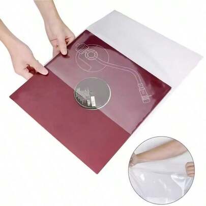 Bộ 10/50 vỏ đĩa than cao cấp màu đen, vỏ bảo vệ bằng nhựa phù hợp cho đĩa đơn LP 12", 10", 7" và bìa album - Vỏ bảo vệ đĩa dày, trong suốt, thiết kế không có nắp gập kín, dễ dàng lấy ra và bảo vệ tốt.