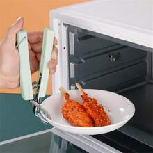 1个不锈钢盘夹，通用隔热垫，耐热厨房夹钳工具 - 取碗器 - 查看 3