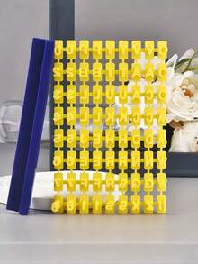 Tampon à estamper les lettres et les chiffres, moule à estamper en silicone antiadhésif pour l'alphabet. Ensemble fait main comprenant des lettres/chiffres, un emporte-pièce à biscuits, convient pour l'argile, les bijoux, les cartes faites main. Outil de tamponnage créatif et intéressant pour les adolescents et les adultes - Multicolore - Voir 7