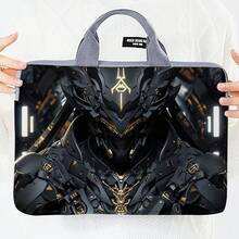 1个赛博朋克风格笔记本电脑包，印花笔记本电脑内胆包，时尚便携手提包 - 彩色 - 查看 11