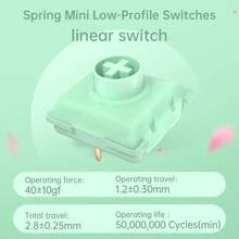 Keychron Spring MINI Low-Profile 40g Mechanical Keyboard Switch - Hot-Swappable, Pre-Lubricated, Compact Linear Tactile, Suitable For Compact G Series - View 3