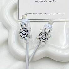 Ống bảo vệ cáp hình rùa hoạt hình dễ thương chất lượng cao, bền và chống mài mòn - Tương thích với tay cầm sạc Apple, thiết kế nhiều màu sắc, phụ kiện sạc Apple/Android, trang trí hình rùa dễ thương, vỏ bảo vệ sống động, phụ kiện nhỏ gọn, tiện ích thú vị, chất liệu bền lâu, bảo vệ thiết bị tiện ích, cần thiết cho người đam mê thiết bị công nghệ. - Nhiều màu - Xem 15