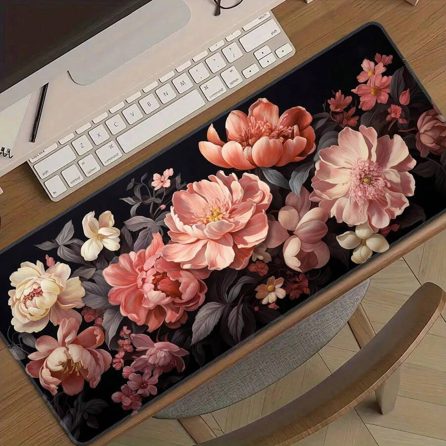 Spring-Inspired Extra Large Mouse Pad, Gaming Desk Mat, Big Keyboard Pad, Washable, Rubber Non-Slip Bottom, Stitched Edges, Gift Mouse Pad, Desk Protector, Study Pad, Multiple Sizes Available, Computer Keyboard Mat, Laptop Pad Office Desk Desk Office Supplies Office Decor