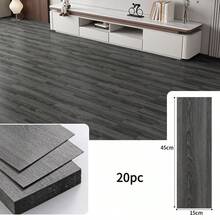 Bộ 20/40 miếng gạch lát sàn tự dính vân gỗ, kích thước 15cm x 40cm, làm từ chất liệu IXPE dày dặn, thích hợp cho trang trí nhà theo phong cách retro. Dễ bóc và dán, bền, dễ vệ sinh và lắp đặt. - 15*45cm - Xem 16
