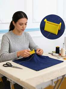 3 kẹp may chịu lực cao - Kẹp may vá và thủ công bền chắc, kẹp viền dễ mở tiện dụng, dụng cụ chuyên nghiệp cho người mới bắt đầu đan móc và người lớn tuổi. - màu vàng 3mm - Xem 5