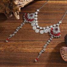 1 chiếc băng đô phong cách Bohemian cổ điển, băng đô cài tóc kiểu vintage, phụ kiện tóc cô dâu mang hơi hướng kỳ lạ, thích hợp cho mùa hè, kỳ nghỉ, du lịch. - Kiểu tiền xu - Xem 9