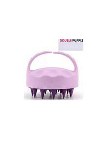 1件裝 矽膠頭皮按摩洗髮刷 頭皮清潔去角質按摩刷，適用於美髮護理浴室配件、梳子、美髮造型工具，適合美髮沙龍、美容旅行、返校、旅行度假 - 彩色 - 查看 14