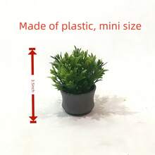 1 pieza/Set de 6 plantas en maceta de simulación mini - Para decoración de mesa del hogar, Día de San Valentín, Regalo - Multicolor - Ver 10
