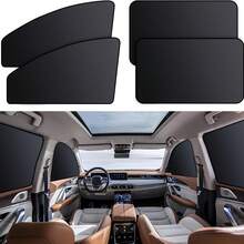 Magnetic Car Sunshade Window Curtains, Automatic Car Window Sunshades, Privacy Protection Window Sunshade Film, UV Protection Window Cover, Car Interior Accessories - Sunshade 4-piece Set - View 5
