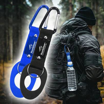 Clip portátil y ligero para botella de agua para exteriores, accesorio de ocio al aire libre, diseño de hebilla en D para fácil sujeción, adecuado para ciclismo, senderismo, artículo esencial para camping