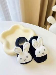 1 Đôi tất cho bé hình thỏ dễ thương - Chất liệu vải pha polyester mềm mại, chống trơn trượt, phù hợp cho mọi mùa, vừa vặn cho trẻ sơ sinh và trẻ từ 0-1 tuổi, có thể giặt tay, tất cho trẻ sơ sinh | Thiết kế ngộ nghĩnh | Chất liệu dệt kim - Nhiều màu - Xem 7