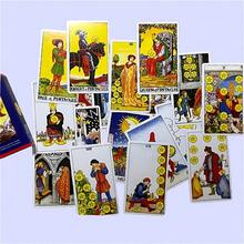 Juego de cartas de Tarot clásico talla grande vendido, entretenimiento de ocio, reunión familiar, juego de cartas de vacaciones, actividad de fiesta - Azul - Ver 2