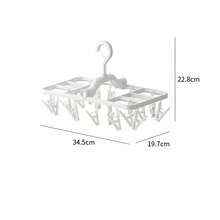 1 pieza Tendedero de ropa plegable, percha de lavandería a prueba de viento adecuada para secar ropa interior, calcetines y ropa - Multicolor - Ver 6