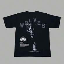 Darc Wolves Sport Oversized T-Shirts Fitness Bodybuilding Gym Short Sleeve Lightning Skull Tee Workout Darcs Wolf Shirts - 黑色 - 查看 1