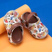 Cute Cartoon Breathable Non-Slip Comfortable Indoor Slippers For Kids - Brown - View 4