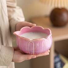 1pc/5pcs Petal Raku Matcha Tea Set, Includes Matcha Bowl, Matcha Whisk, Matcha Cup, Stirrer, Tea Spoon, Tea Bowl Set, Matcha Preparation Tools, Dessert & Beverage Making Tools, Japanese Gift Box, Matsushiro Matcha Stirring Set, Gift For Matcha Enthusiasts - Multicolor - View 2