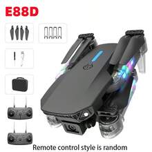 E99D, Remote Control Lighting, Drone, High-Definition Dual Camera, Aerial Photography, Quadcopter, Folding, Model Airplane - View 13