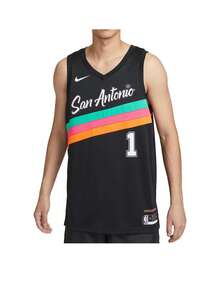 Nike Victor Wembanyama  San Antonio Spurs Victor Wembanyama No. 1 Skin-Friendly Comfortable Casual Basketball Vest For Men - HM5996-013 - 查看 5