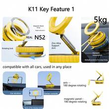 360° Rotatable Magnetic Phone Holder, Foldable Hands-Free Car Phone Mount Applicable To Car/Smooth Surface, Portable & Adjustable, Practical Christmas Gift - A - View 5