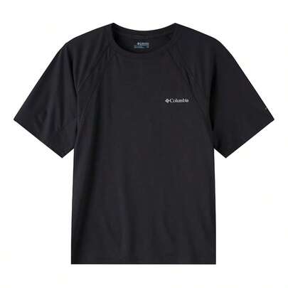 Columbia Stealth Spring™ 短袖T恤，舒适透气男士T恤，休闲日常户外运动短袖T恤，夏季款式，黑色休闲短袖AE1950010
