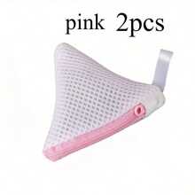 2pcs Reusable Mesh Laundry Bags With Zipper Closure, Suitable For Storing Spices & Beads, Machine Washable, For Delicate Items - View 6