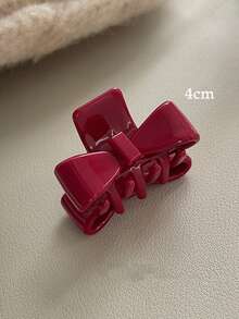 Acetate Bow Claw Clip Half-Up Hair Claw Women's Back Of Head Hair Clip Small Hairpin High-End Headwea - Multicolor - View 14