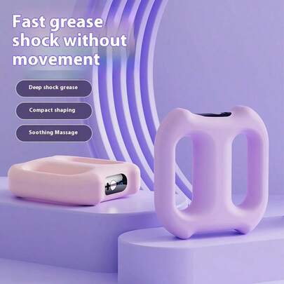 Vòng massage rung sạc USB 1300mAh bền lâu, nhiều mức cường độ giúp thư giãn cơ sâu, máy massage thể dục cầm tay cho eo, bụng, chân, vai và cổ.