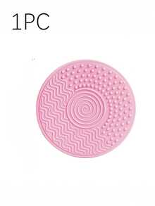 1/5pcs Portable Silicone Makeup Brush Cleaning Pad - Clean Your Brushes Instantly - Small Round Pad, Makeup Tool Cleaning Pad - Multicolor - View 7