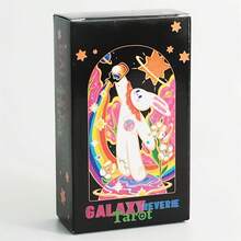 高品质星空梦幻塔罗牌，78张牌，梦幻兔子主题塔罗牌，适合初学者和爱好者，理想的生日礼物 - 彩色 - 查看 8