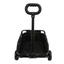 Cochecito para Perros Capacidad de Carga de 15 43 Transportador Plegable para Mascotas Cochecito para Gatos Carrito de Viaje para Mascotas de Acero Al Carbono con Ruedas - Negro - Ver 8