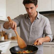 Utensilios de cocina de madera, herramientas de cocina antiadherentes, pequeños gadgets de cocina - aleatorio - Ver 4