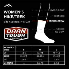 Darn Tough Women's Bear Town Micro Crew Lightweight With Cushion Sock (Style 1970) - - Bear Town Micro Crew Light 氣墊 - 查看 3