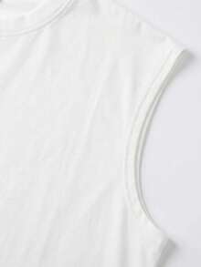 Men's WWJD "What Would Jesus Do" Slogan Graphic Tank Top, Casual Religious Christian Sleeveless Vest, 90s Retro Style - White - View 5