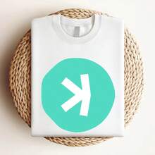 T-shirt femme imprimé avec le logo KASPA Crypto. Cadeau pour les passionnés. T-shirt à manches longues ou courtes - Blanc - Voir 3